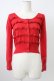画像1: Emily Temple cute / ラメフリルカーディガン  赤 T-26-02-18-008-ET-TO-SA-ZT (1)