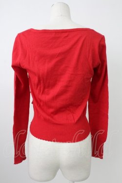 画像2: Emily Temple cute / ラメフリルカーディガン  赤 T-26-02-18-008-ET-TO-SA-ZT