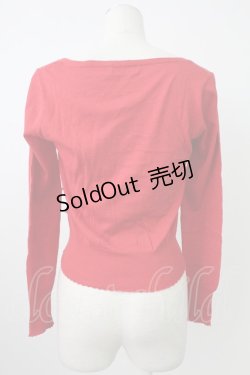 画像2: Emily Temple cute / ラメフリルカーディガン  赤 T-26-02-18-008-ET-TO-SA-ZT570