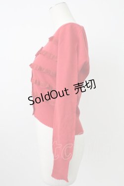 画像3: Emily Temple cute / ラメフリルカーディガン  赤 T-26-02-18-008-ET-TO-SA-ZT570