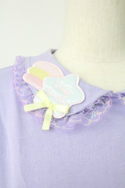 画像5: Nile Perch / 流れ星ワッペン襟カットソー  ラベンダー T-26-02-18-001-LO-TO-SA-ZT