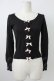 画像1: Emily Temple cute / ラメリボンニットカーディガン  黒ラメＸピンク T-26-02-18-010-ET-TO-SA-ZT (1)