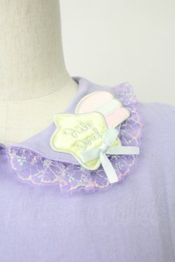 画像6: Nile Perch / 流れ星ワッペン襟カットソー  ラベンダー T-26-02-18-001-LO-TO-SA-ZT