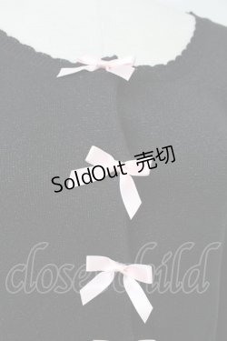 画像6: Emily Temple cute / ラメリボンニットカーディガン  黒ラメＸピンク T-26-02-18-010-ET-TO-SA-ZT