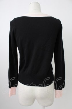 画像2: MILK / カラフルリボンニットトップス  黒Ｘカラフル T-26-02-18-011-ML-TO-SA-ZT