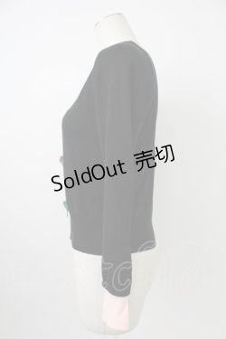 画像3: MILK / カラフルリボンニットトップス  黒Ｘカラフル T-26-02-18-011-ML-TO-SA-ZT570