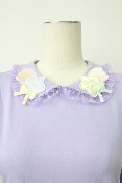 画像7: Nile Perch / 流れ星ワッペン襟カットソー  ラベンダー T-26-02-18-001-LO-TO-SA-ZT