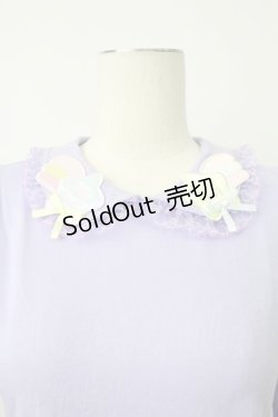 画像7: Nile Perch / 流れ星ワッペン襟カットソー  ラベンダー T-26-02-18-001-LO-TO-SA-ZT570