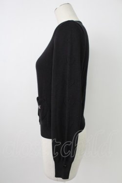 画像3: MILK / ハートポケットカーディガン  黒 T-26-02-18-012-ML-TO-SA-ZT