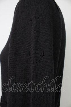 画像4: MILK / ハートポケットカーディガン  黒 T-26-02-18-012-ML-TO-SA-ZT