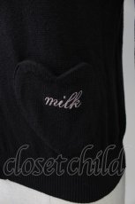 画像5: MILK / ハートポケットカーディガン  黒 T-26-02-18-012-ML-TO-SA-ZT570 (5)