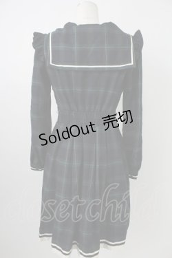 画像2: Secret Honey / チェックセーラーワンピース  グリーンＸネイビー T-26-02-18-014-CA-OP-SA-ZT