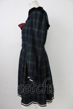 画像3: Secret Honey / チェックセーラーワンピース  グリーンＸネイビー T-26-02-18-014-CA-OP-SA-ZT