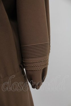 画像4: INGEBORG / フロントピンタックワンピース  ブラウン T-26-02-18-015-LO-OP-SA-ZT