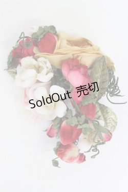 画像1: PINK HOUSE / エターナルローズコサージュ  赤ＸピンクＸ緑 T-26-02-19-035-LO-ZA-SA-ZT