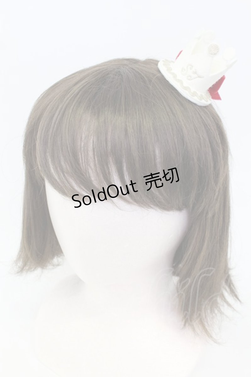 画像1: Shirley Temple / 王冠ミニヘアパッチン  白 T-26-02-19-037-ET-AC-SA-ZT486 (1)