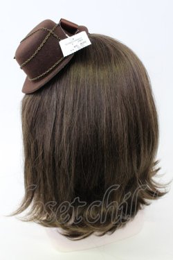 画像2: Amavel / ギアモチーフミニHAT  ブラウン T-26-02-19-039-CA-AC-SA-ZT