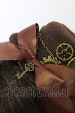 画像5: Amavel / ギアモチーフミニHAT  ブラウン T-26-02-19-039-CA-AC-SA-ZT