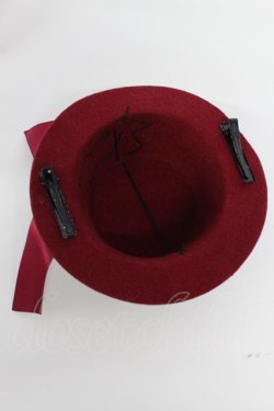 画像5: Amavel / ギアモチーフミニHAT  ボルドー T-26-02-19-040-CA-AC-SA-ZT