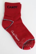 Candy Stripper / ソックス  レッド T-26-02-19-010-PU-ZA-SA-ZT