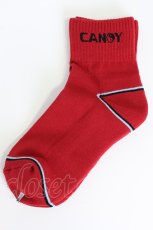 画像2: Candy Stripper / ソックス  レッド T-26-02-19-010-PU-ZA-SA-ZT437 (2)