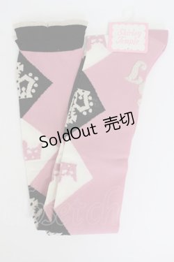 画像1: Shirley Temple / クラウンダイヤオーバーニー 22-24CM ピンク T-26-02-19-014-ET-ZA-SA-ZT444