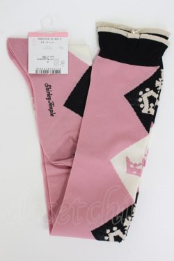 画像2: Shirley Temple / クラウンダイヤオーバーニー 22-24CM ピンク T-26-02-19-014-ET-ZA-SA-ZT