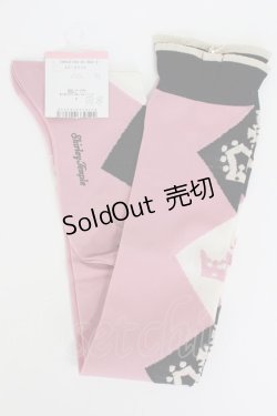 画像2: Shirley Temple / クラウンダイヤオーバーニー 22-24CM ピンク T-26-02-19-014-ET-ZA-SA-ZT444