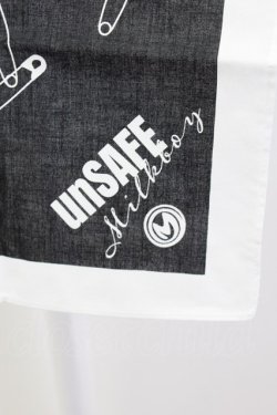 画像2: MILKBOY / スカーフ  黒Ｘ白 T-26-02-19-017-MB-ZA-SA-ZT