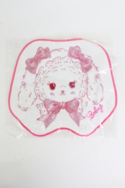 画像1: BABY,THE STARS SHINE BRIGHT / うさくみゃちゃんのおかおタオルハンカチ  ピンクＸ白 T-26-02-19-018-BA-ZA-SA-ZT