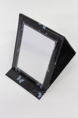 画像1: Candy Stripper / BUTTERFLY FOLDING MIRROR  ブラック T-26-02-19-019-PU-ZA-SA-ZT