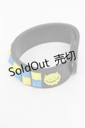 LISTEN FLAVOR / 2連スタッズラバーブレス  黒Ｘ黄色Ｘ青 T-26-02-19-020-PU-AC-SA-ZT