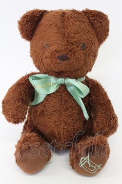 画像1: Maison de FLEUR Petite Robe canone / かのくまちゃんぬいぐるみ  ブラウン×グリーン T-26-02-19-024-EL-ZA-SA-ZT