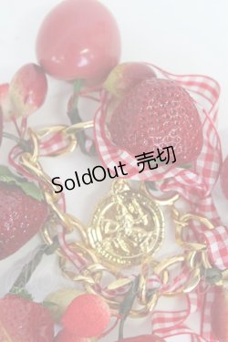 画像3: WONDERFUL WORLD / いちごベリーバッグチャーム  赤Ｘゴールド T-26-02-19-025-LO-AC-SA-ZT
