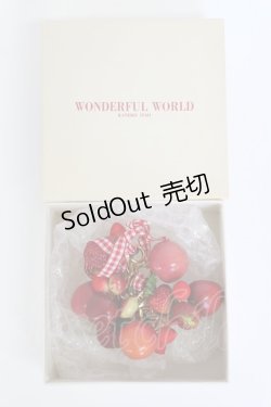 画像4: WONDERFUL WORLD / いちごベリーバッグチャーム  赤Ｘゴールド T-26-02-19-025-LO-AC-SA-ZT