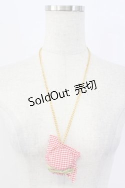 画像1: WONDERFUL WORLD / ジャム瓶モチーフネックレス  赤Ｘゴールド T-26-02-19-026-LO-AC-SA-ZT