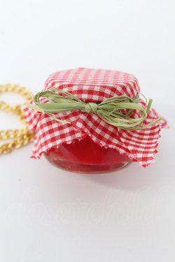 画像2: WONDERFUL WORLD / ジャム瓶モチーフネックレス  赤Ｘゴールド T-26-02-19-026-LO-AC-SA-ZT