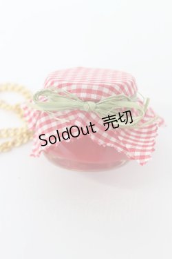 画像2: WONDERFUL WORLD / ジャム瓶モチーフネックレス  赤Ｘゴールド T-26-02-19-026-LO-AC-SA-ZT