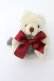 画像1: Amavel / 時計テディベアバッグチャーム  白 T-26-02-19-027-CA-ZA-SA-ZT (1)