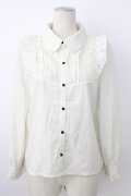 axes femme / フリルブラウス  アイボリー T-26-02-20-003-AX-BL-SA-ZT