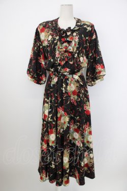 画像1: KANEKO ISAO / グズベリー&ブーケワンピース  クロ T-26-02-20-027-EL-OP-OW-ZT