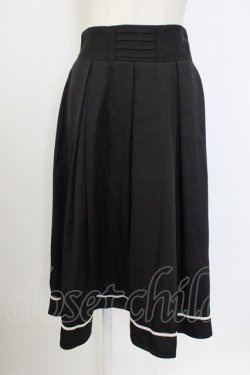 画像1: axes femme / ベルトデザインサス付きスカート  黒 T-26-02-20-029-AX-SK-SA-ZT