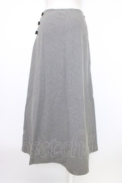 画像2: INGEBORG / ベルト使い千鳥柄スカート L クロ T-26-02-20-030-LO-SK-OW-ZT