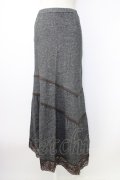 INGEBORG / レース配色カットスカート  グレー T-26-02-20-031-LO-SK-OW-ZT