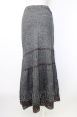 画像2: INGEBORG / レース配色カットスカート  グレー T-26-02-20-031-LO-SK-OW-ZT348 (2)