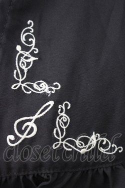 画像3: axes femme kawaii / 刺繍入りケープ付き2wayブラウス  黒 T-26-02-20-012-AX-BL-SA-ZT