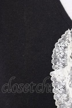 画像3: INGEBORG / ドットチュール使いカーディガン  クロ T-26-02-20-013-LO-TO-OW-ZT