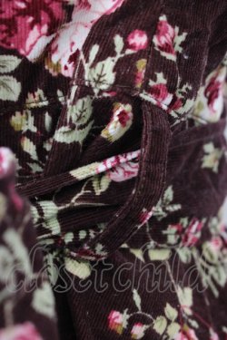 画像3: Ank Rouge / 薔薇柄コーデュロイサススカート M ブラウン T-26-02-20-021-CA-PA-SA-ZT
