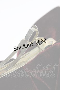 画像4: Fi.n.t / ベロアビッグリボンバレッタ  ワイン T-26-02-21-027-CA-AC-OW-ZT