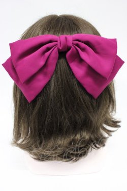 画像1: an another angelus / リボンバレッタ  マゼンダ T-26-02-21-028-CA-ZA-IG-ZT